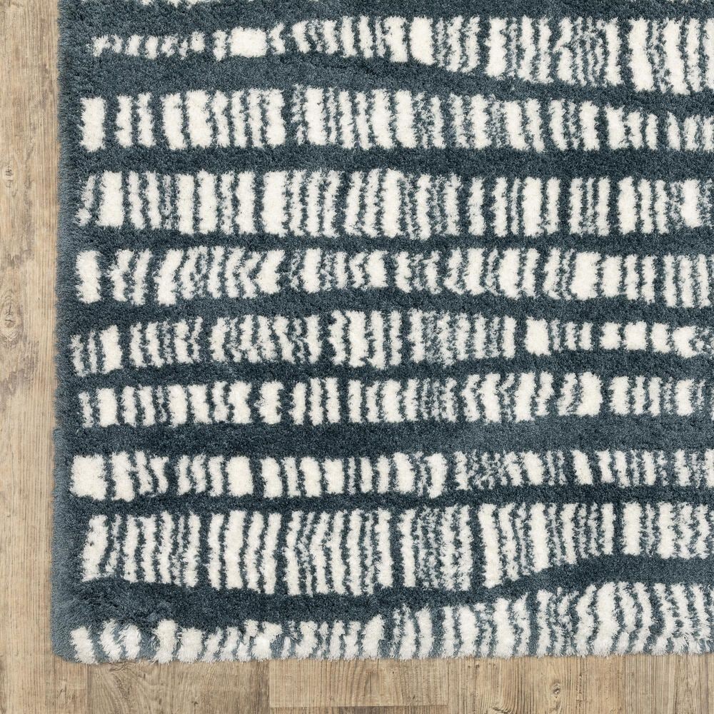 Oriental Weavers Galileo GAL01 Blue and Ivory 6&#39;7&quot; x 9&#39;6&quot; Area Rug, , large