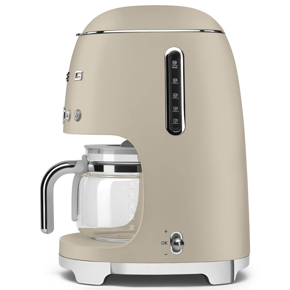 SMEG Retro Style 10-Cup Drip Filter Coffee Machine in Matte Moonlight and Polished Chrome, , large