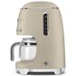 SMEG Retro Style 10-Cup Drip Filter Coffee Machine in Matte Moonlight and Polished Chrome, , large