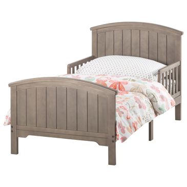 Foundations Worldwide Hampton Toddler Bed with Rails in Dusty Heather, , large