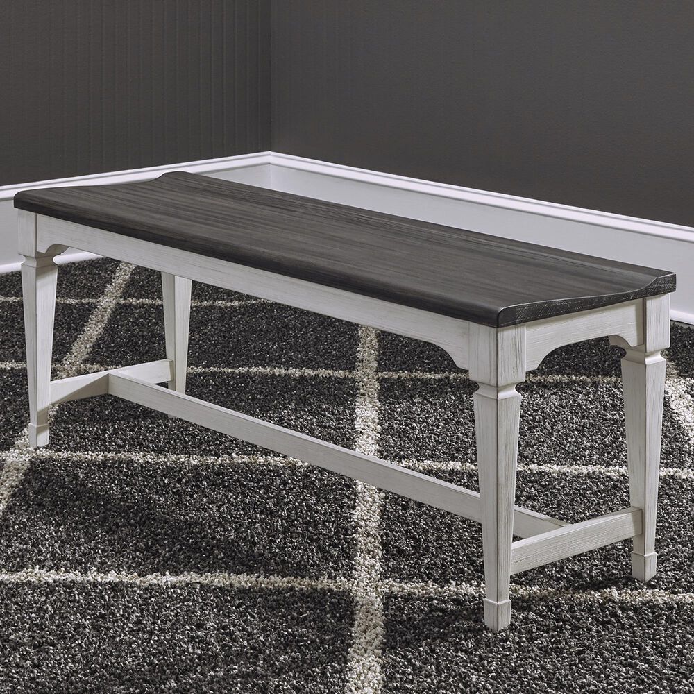 Belle Furnishings Allyson Park Nook Bench in White, , large