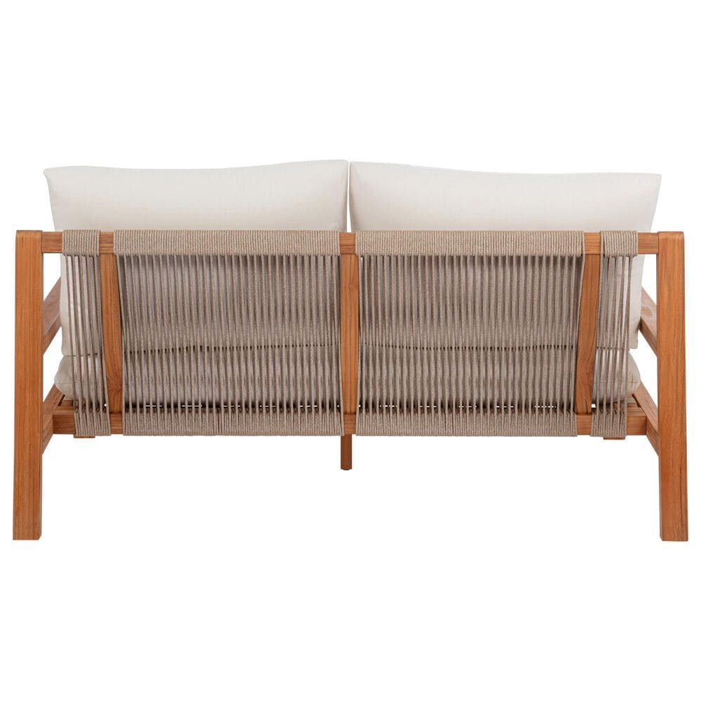 Linon Home Decor Cassius Slanted Back Bench in Off-White, , large