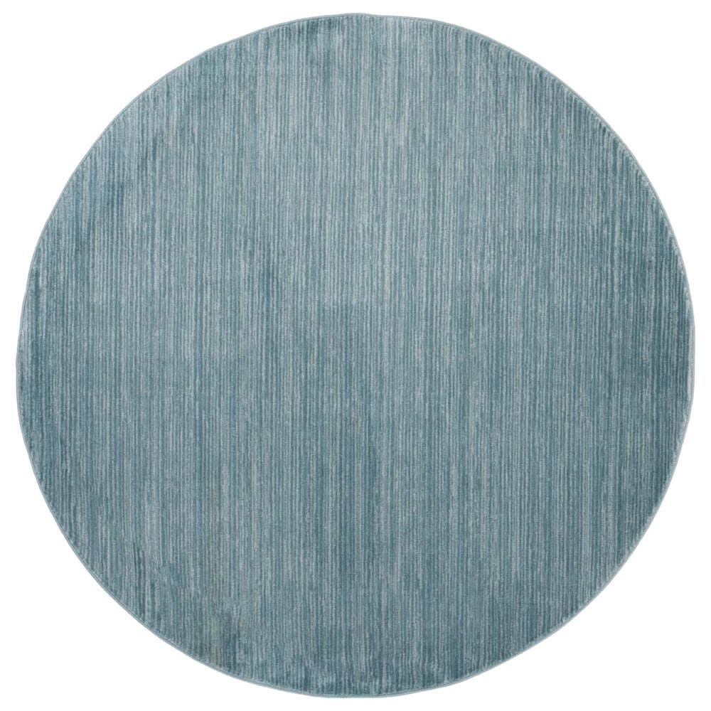 Safavieh Vision 6"7" Round Aqua Area Rug, , large