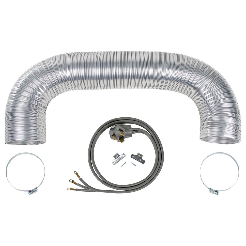 Petra Industries Inc 5-Piece Laundry 3-Prong Laundry Accessory Kit in Gray and Silver, , large