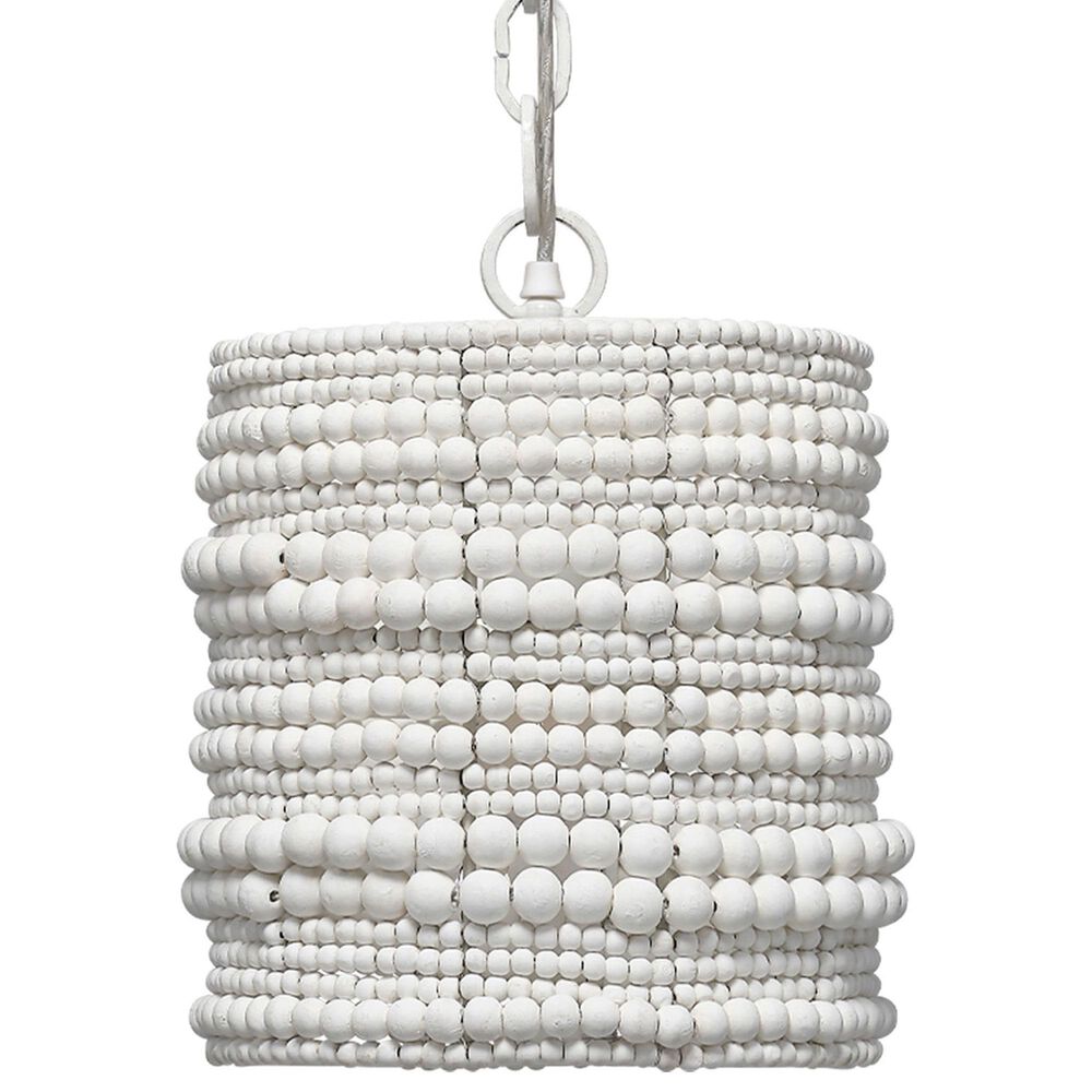 Jamie Young Direct Ship Delmont 1-Light Pendant in White, , large