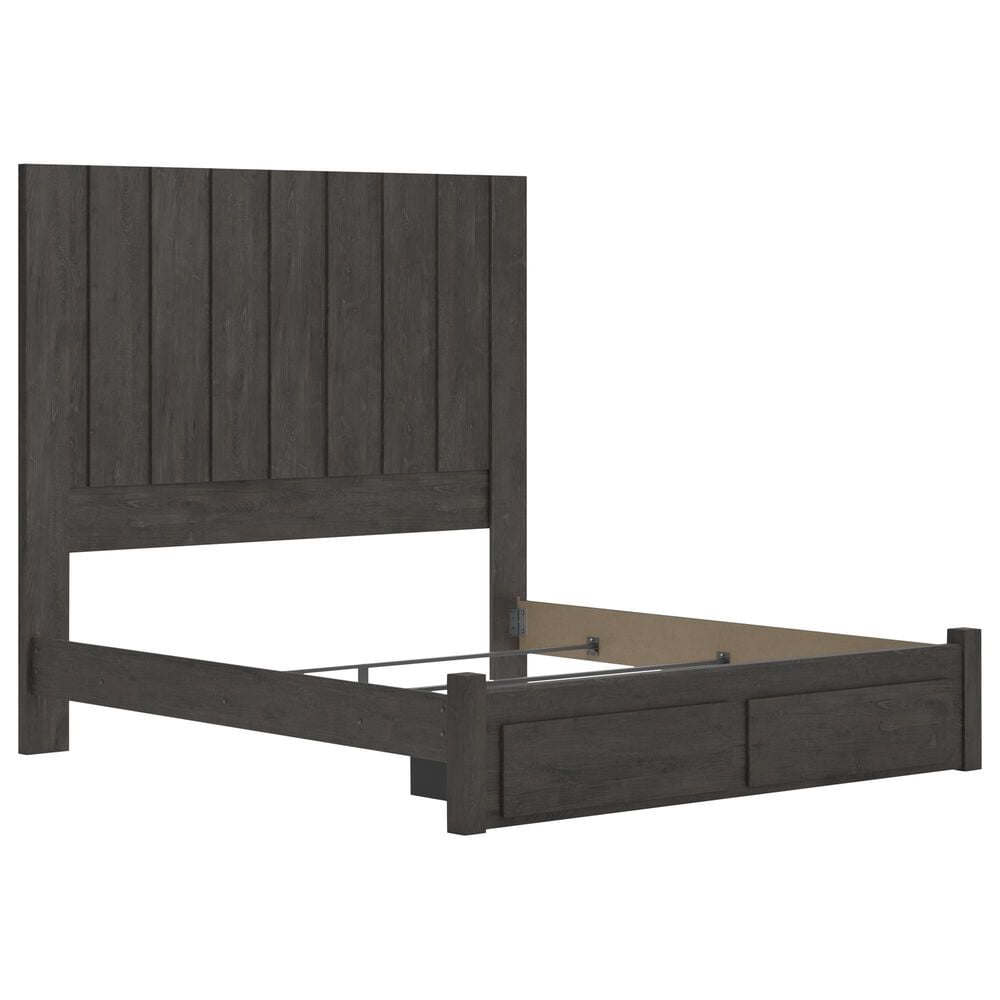 Ashley Fraluna King Panel Storage Bed in Charcoal, , large