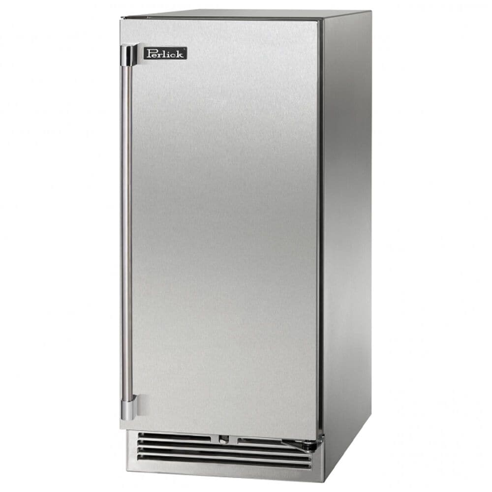 Perlick Signature 15" Indoor Built-In Undercounter Beverage Center with Right Hinge Soild Door in Stainless Steel, , large