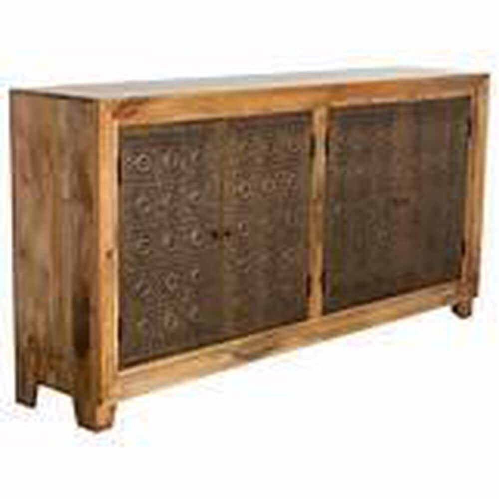 Jaipur Home Mid-Century Modern 4 Door Sideboard in Wood Finish, , large