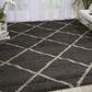 Nourison Brisbane BRI03 9" x 12" Charcoal Area Rug, , large