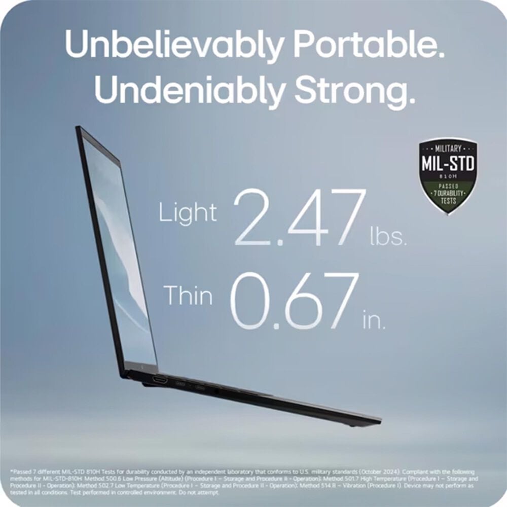 LG Gram 14&quot; Laptop | Intel Core Ultra 5 225H - 16GB RAM - Intel Arc Graphics - 512GB SSD in Black, , large
