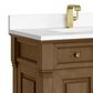 James Martin Vanities Brookfield 36" Single Bathroom Vanity in Honey Oak with Single Hole 3 cm White Zeus Quartz Top and Rectangular Sink, , large
