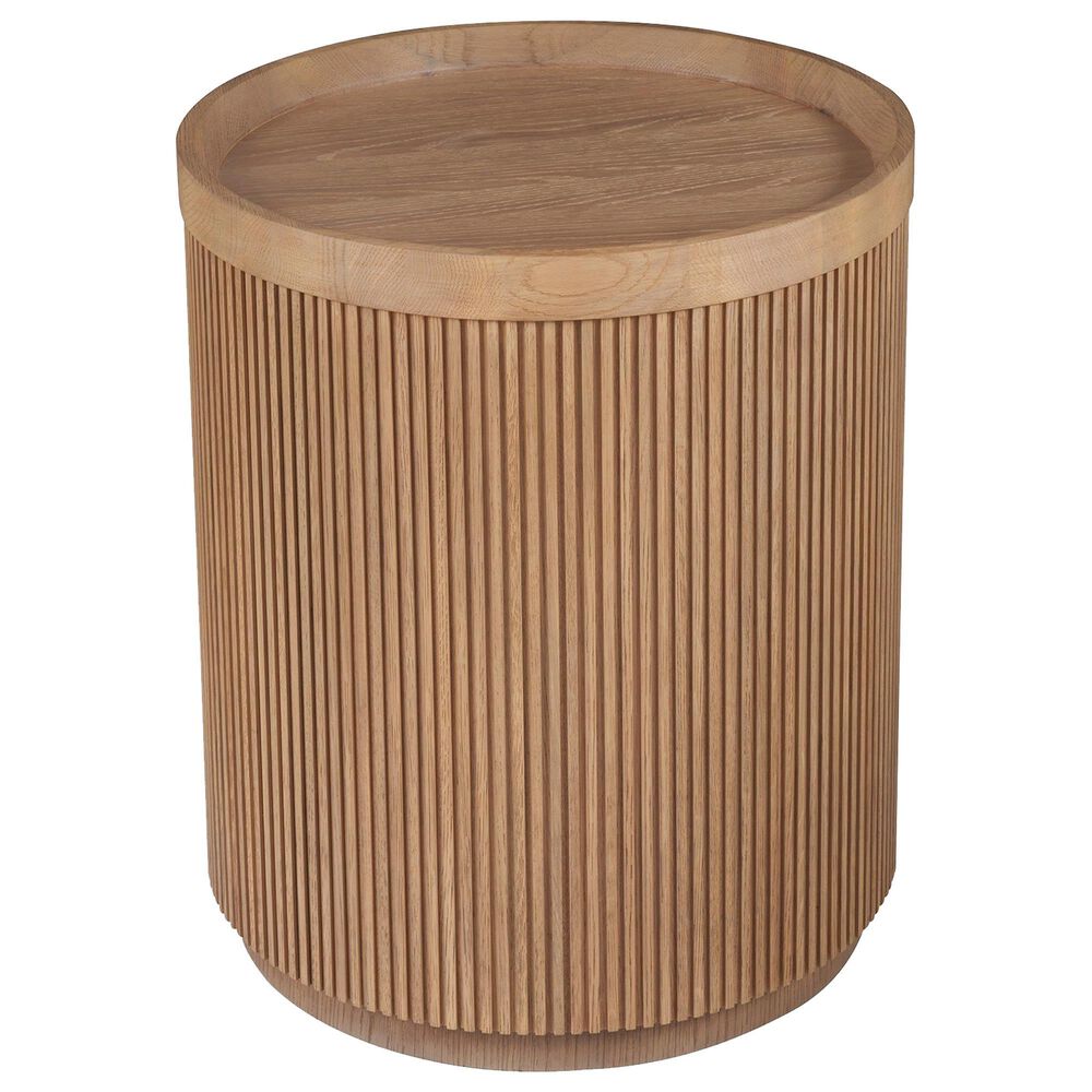 Furniture Worldwide Lumi Side Table in Natural Oak, , large