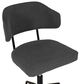 Linon Home Decor Tristan Swivel Office Chair in Black, , large