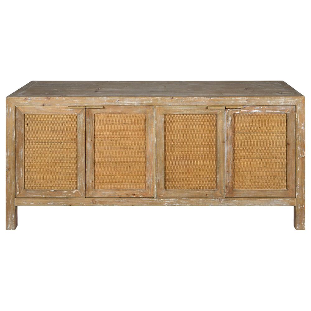 Southern Lighting Atticus 4 Door Console in Brown Distressed, , large