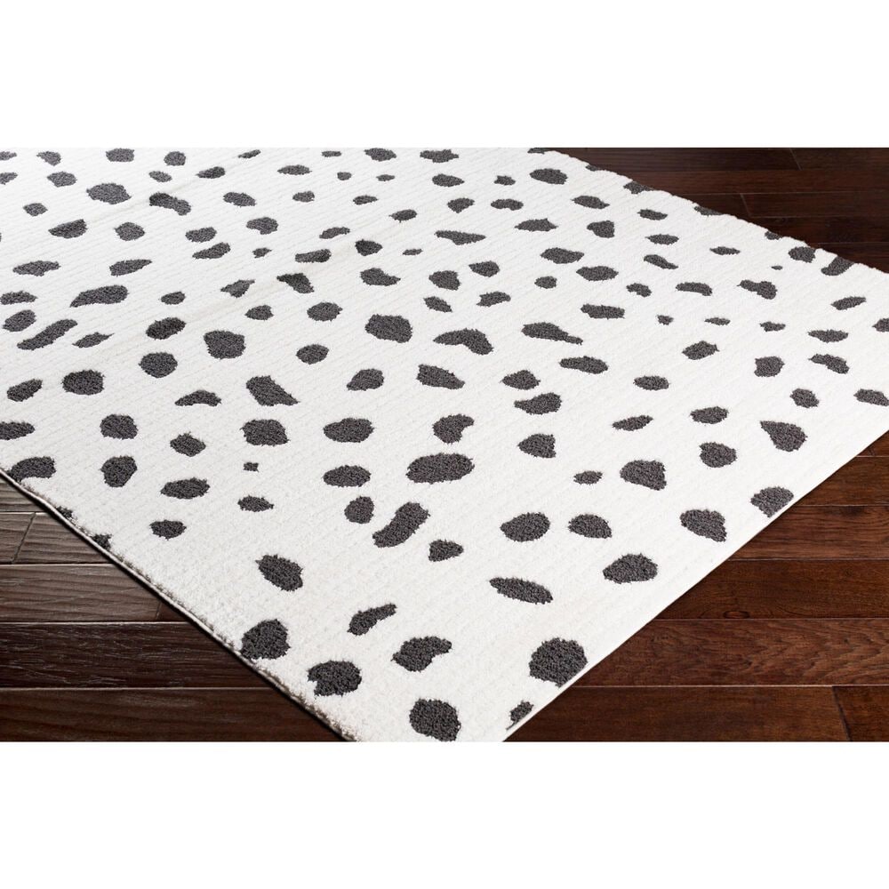 Surya Moroccan Shag Black and White 7&#39;10&quot; x 10&#39;2&quot; Area Rug, , large