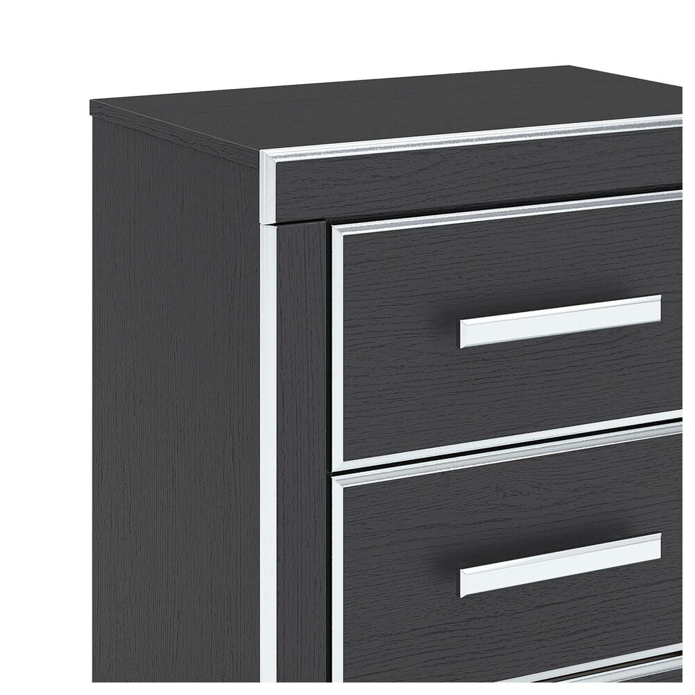 Ashley Zuraleus Queen Upholstered Platform Bed with Two Nightstands in Matte Black, , large