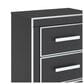 Ashley Zuraleus Queen Upholstered Platform Bed with Two Nightstands in Matte Black, , large