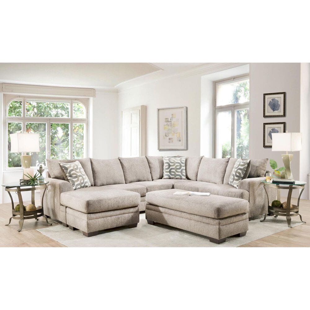 Northwestern Bailey 2-Piece Left Facing L-Shaped Sectional in Cream, , large
