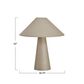 Teak Interiors Linen Table Lamp w/ Shade, , large