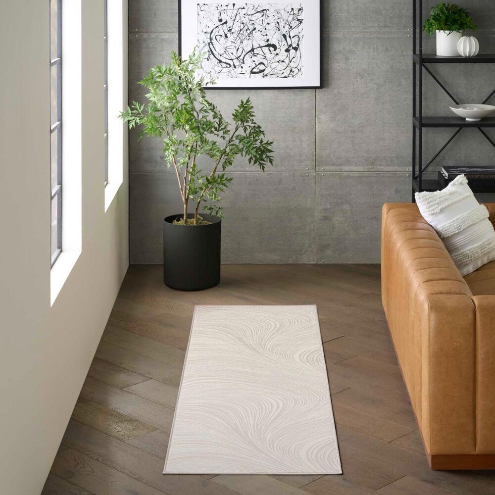 Nourison Central Park West CEP02 Ivory 2&#39; x 6&#39; Runner, , large