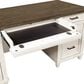 Riva Ridge Caraway 3-Piece Executive Desk with Door Bookcase and Lateral File Set in Aged Ivory, , large