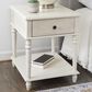 Linon Home Decor Mcghie Side Table in White, , large