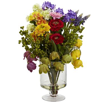 Nearly Natural Inc Spring Floral Arrangement, , large