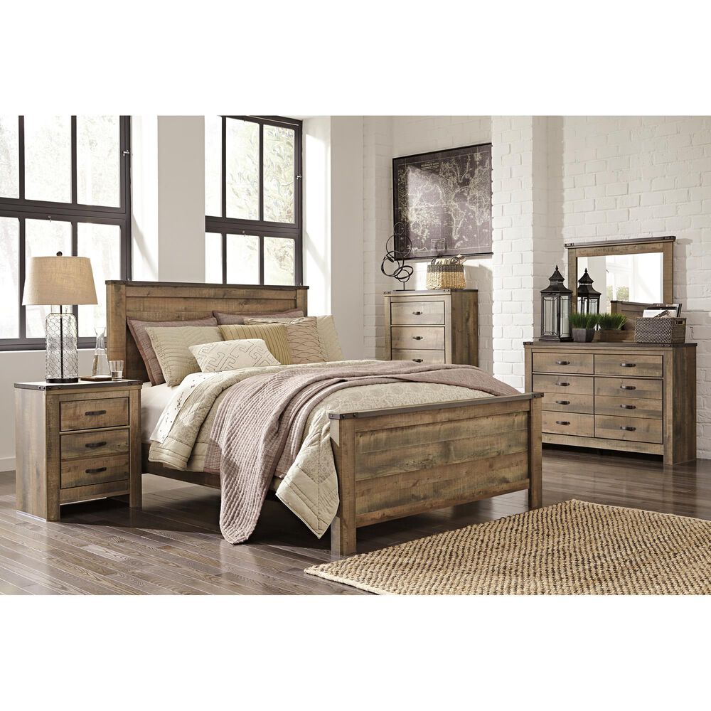 Ashley Trinell 2-Drawer Nightstand in Brown, , large