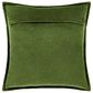 Surya Cotton Velvet 22" Square Throw Pillow in Medium Green, , large