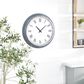 Maple and Jade 23" x 23" Wall Clock in White and Blue, , large
