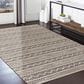 L&R Resources Bleached Naturals 9" x 12" Jet Black Area Rug, , large