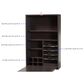 Baxton Studio Millard Wall Mount Folding Desk in Dark Brown, , large