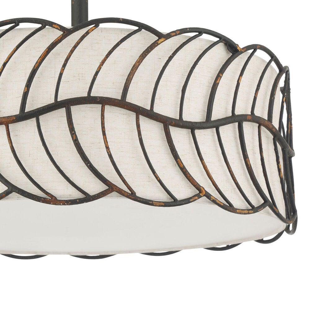 Golden Lighting Simbolo 5-Light Pendant in Antique Black, , large