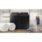 Samsung 5.2 Cu. Ft. Smart Top Load Impeller Washer and 7.4 Cu. Ft. Electric Dryer in Brushed Black, , large