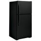 GE Appliances 19.2 Cu. Ft. Top Freezer Refrigerator Energy Star with Reversible Door in Black, , large
