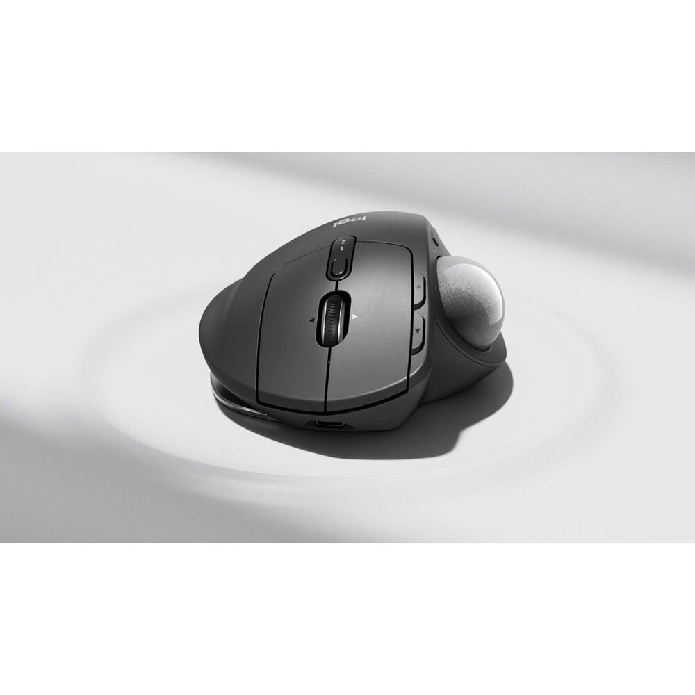 Logitech MX Ergo S Plus Wireless Ergonomic Trackball Mouse in Graphite, , large