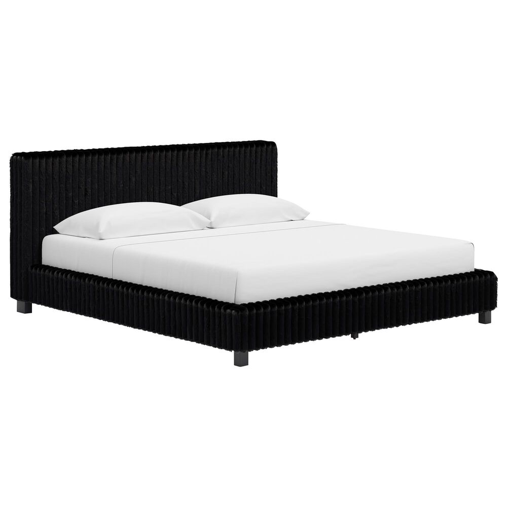 Ashley Zuraleus 3-Piece King Platform Bedroom Set in Matte Black, , large