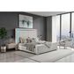 Modern Market Elias King Upholstered Bed with Speakers and LED Lighting, , large