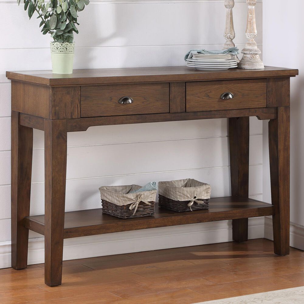 Steve Silver Ora Server with Drawers in Brown Cherry, , large