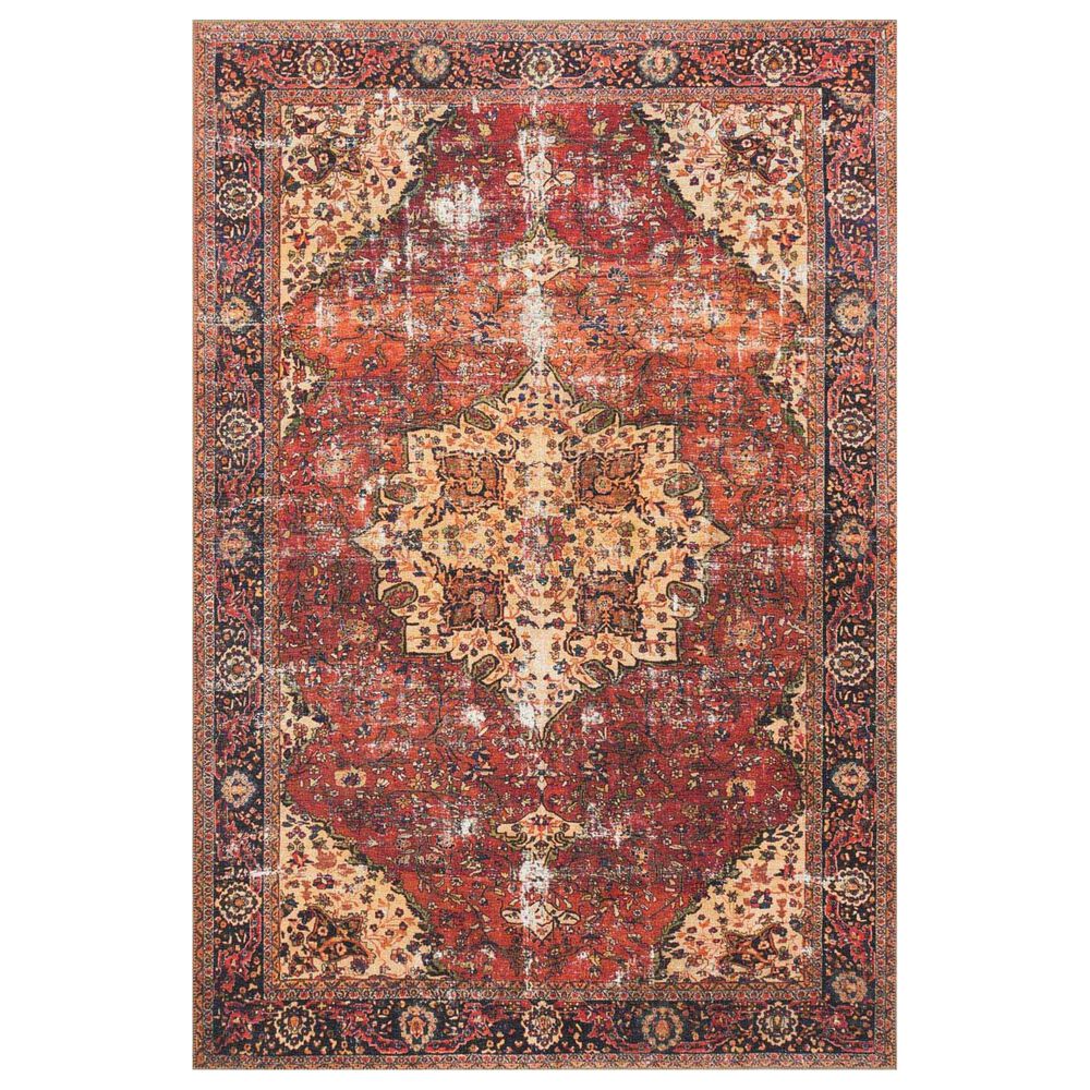 Loloi Loren LQ-07 2"3" x 3"9" Red and Navy Area Rug, , large