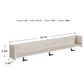 Ashley Socalle Wall Mounted Coat Rack with Shelf in Light Natural, , large