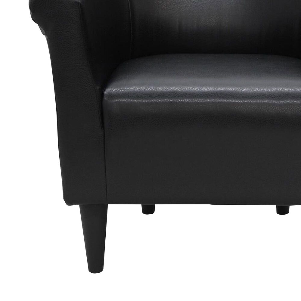 Overman International Corp Accent Chair in Ford Black, , large