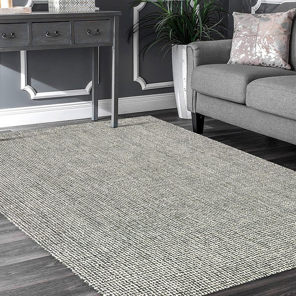 37B Criss Cross 81297GRY Gray 10&#39; x 14&#39; Area Rug, , large