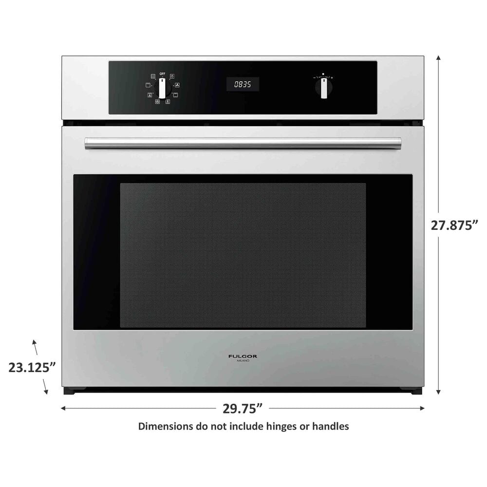 Fulgor Milano 30&quot; Single Electric Wall Oven with 4.34 Cu. Ft in Stainless Steel, , large