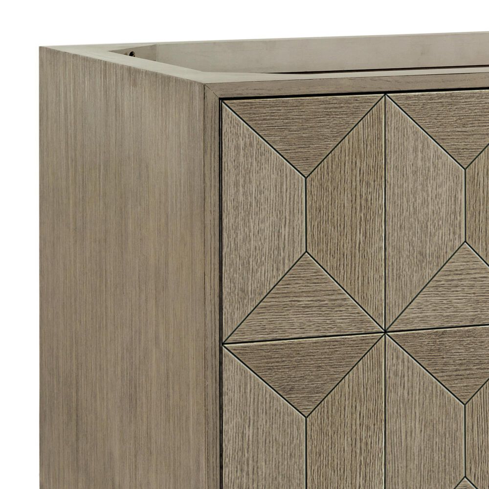 James Martin Vanities Emmeline 36" Single Bathroom Vanity in Pebble Oak with Single Hole 3 cm White Zeus Quartz Top and Rectangular Sink, , large