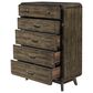 New Heritage Design Rex 5-Drawer Chest in Walnut, , large