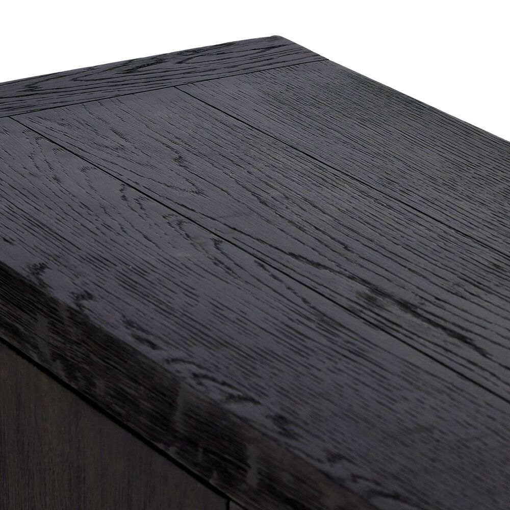 Four Hands Bennett Warby 4-Door Sideboard in Worn Black Oak, , large