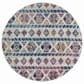 Amer Rugs Alexandria 6"7" Round Multicolor Area Rug, , large