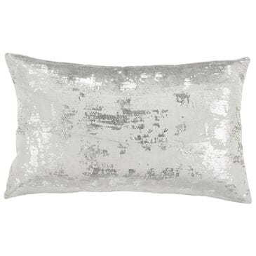 Safavieh Edmee Metallic Pillow in Light Grey/Silver, , large