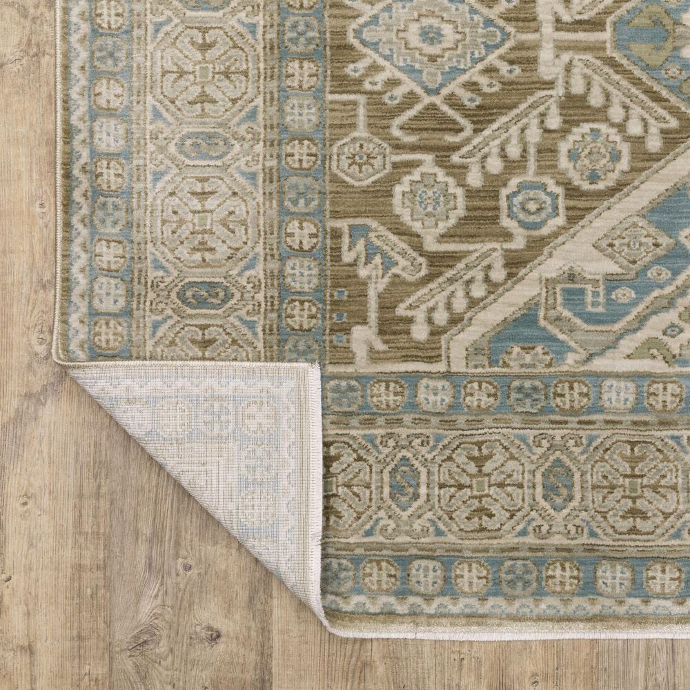 Oriental Weavers Maeve MAE08 Brown and Blue 2'3" x 7'6" Runner, , large